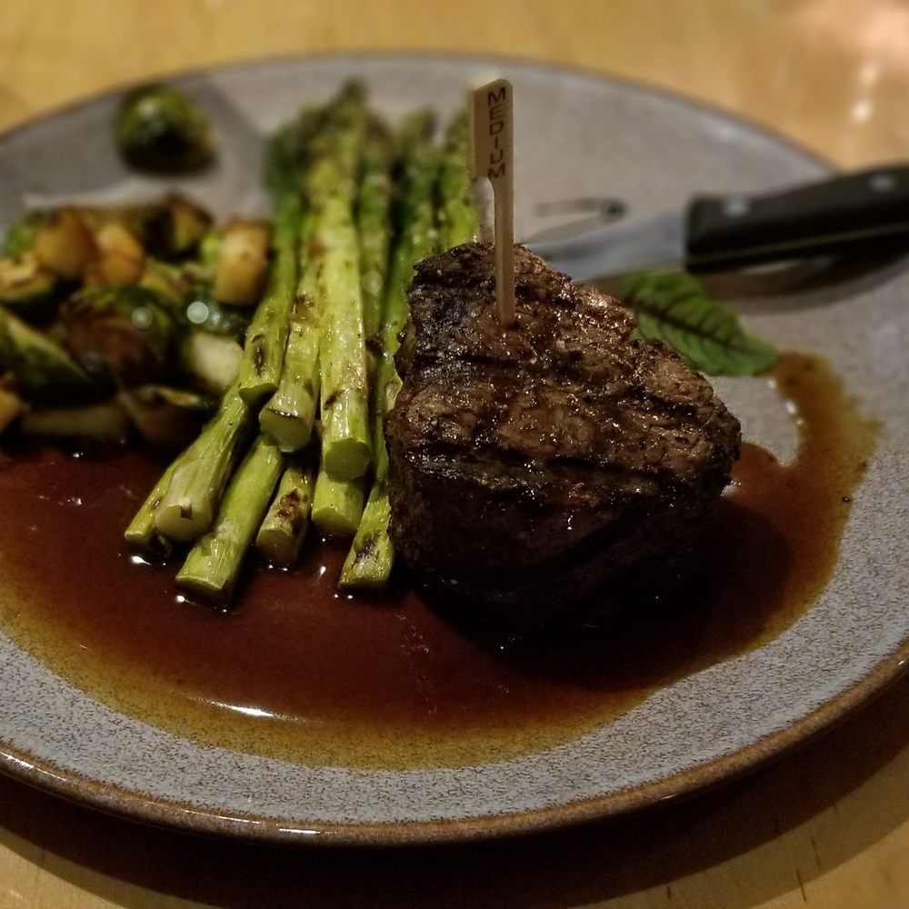 Caffe Gelato - Filet...I swapped potatoes for asparagus - Italian Near Me - Newark, Delaware Caffe Gelato - Filet...I swapped potatoes for asparagus - Italian Near Me - Newark, Delaware