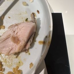 $38 farm chicken was "undercooked " supposed to be a michelin restaurant, we are very disappointed and the $36 ling cod is too salty. $38 farm chicken was "undercooked " supposed to be a michelin restaurant, we are very disappointed and the $36 ling cod is too salty.