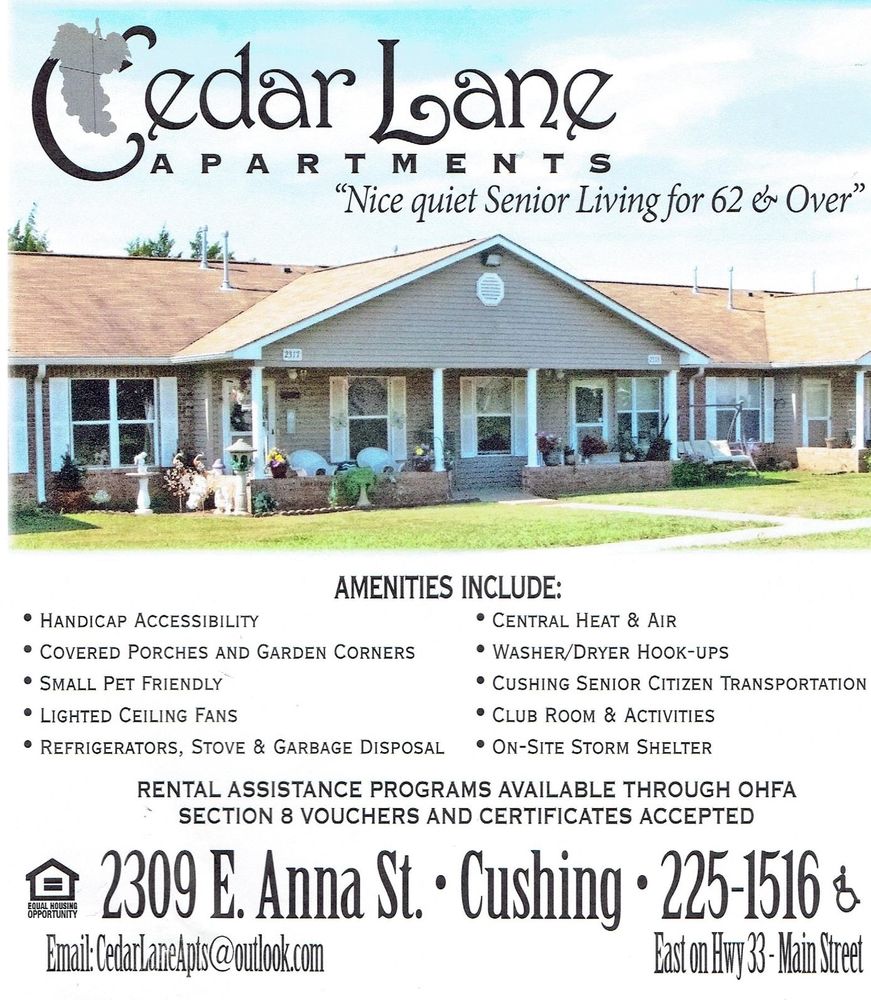 CEDAR LANE APARTMENTS Updated October 2024 2309 E Anna St, Cushing