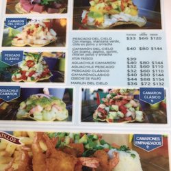 Boca Del Cielo - Menu
