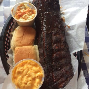 Central BBQ - Half and half full rack of ribs, Mac & Cheese. potato salad. - Barbeque Near Me - Memphis, Tennessee Central BBQ - Half and half full rack of ribs, Mac & Cheese. potato salad. - Barbeque Near Me - Memphis, Tennessee