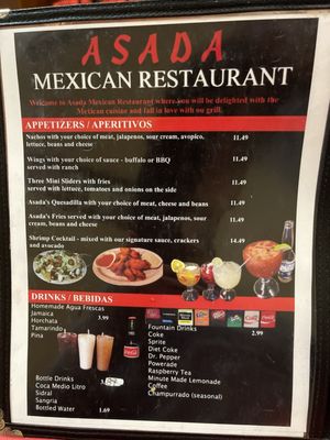 Menu photo 2 ASADA North Las Vegas, NV Menu photo 2 ASADA North Las Vegas, NV
