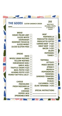 Menu photo 1 The Goods Merced, CA Menu photo 1 The Goods Merced, CA