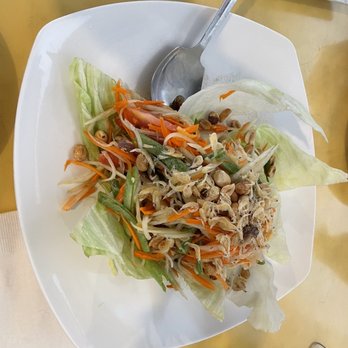 Tom Yum Thai - Thai Style Green Papaya Salad #4 Hot - Thai Near Me - Garland, Texas Tom Yum Thai - Thai Style Green Papaya Salad #4 Hot - Thai Near Me - Garland, Texas