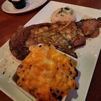 Redstone American Grill - Blue Cheese Crusted Petite Prime Rib, Mac N Cheese and Garlic Mashed Potatoes - Steakhouses Near Me - Bridgewater, New Jersey Redstone American Grill - Blue Cheese Crusted Petite Prime Rib, Mac N Cheese and Garlic Mashed Potatoes - Steakhouses Near Me - Bridgewater, New Jersey