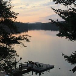 The Fulton House - A beautiful view of the sunrise from The Hillside deck.