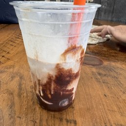 The Black and white milkshake. UNBELIEVABLE