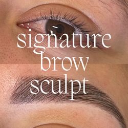 Conscious Beauty - What a difference a brow lamination + tint + wax can make!