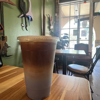 5 Sips Coffee - blue lavender latte with oat milk - Coffee & Tea Near Me - Sacramento, California