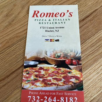 Romeo's Pizza & Restaurant - Romeo's Menu July 2020 - Pizza Near Me - Hazlet, New Jersey Romeo's Pizza & Restaurant - Romeo's Menu July 2020 - Pizza Near Me - Hazlet, New Jersey