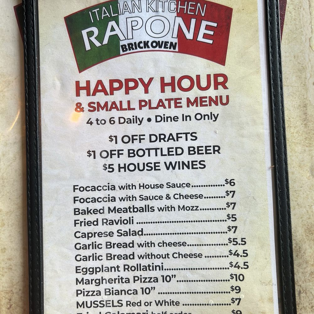Rapone Brick Oven - Happy Hour Menu - Pizza Near Me - North Myrtle Beach, South Carolina Rapone Brick Oven - Happy Hour Menu - Pizza Near Me - North Myrtle Beach, South Carolina