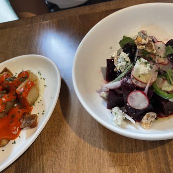 Costera - Beet salad, papas - Spanish Near Me - New Orleans, Louisiana Costera - Beet salad, papas - Spanish Near Me - New Orleans, Louisiana