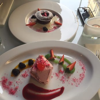 Crystal Bar & Restaurant - Chocolate fondant And Raspberries mousse - Restaurants Near Me - Prague, Puerto Rico Crystal Bar & Restaurant - Chocolate fondant And Raspberries mousse - Restaurants Near Me - Prague, Puerto Rico