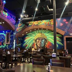 El Asadero Mexican Bar & Grill - Beechmont - Fully painted wall murals, artists signature is in the back at the top of the wall