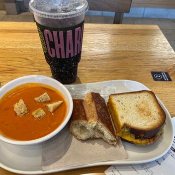 Panera Bread - Tomato soup and grilled cheese to help me feel better. My friend got it for me. - Sandwiches Near Me - San Bernardino, California Panera Bread - Tomato soup and grilled cheese to help me feel better. My friend got it for me. - Sandwiches Near Me - San Bernardino, California