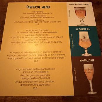Bier Central - Asparagus menu - Pubs Near Me - Antwerp, VAN Bier Central - Asparagus menu - Pubs Near Me - Antwerp, VAN