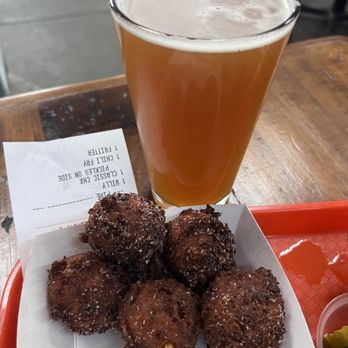 Two Pitchers Brewing - 3/28/26 FYI. Corn fritters with my pale ale. - Beer Gardens Near Me - Oakland, California