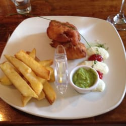 Mitchel House Restaurant - Fish & Chips. Love the little fish shaped lemon squezzer