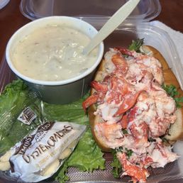 Lobster roll and chowder
