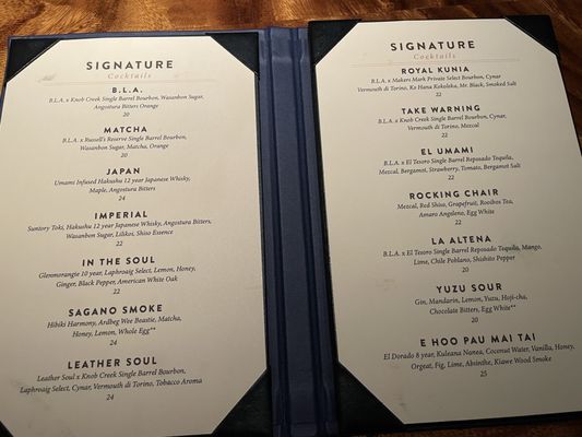 Menu photo 8 Bar Leather Apron Honolulu, HI