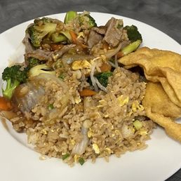 Beef and broccoli lunch special