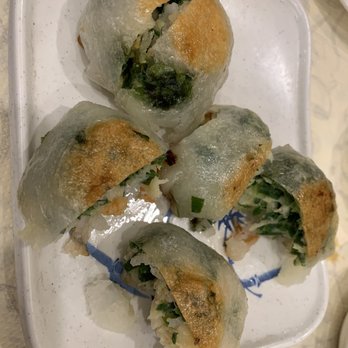 Mayflower Restaurant - Slightly undercooked shrimp and chive dumplings. - Chinese Near Me - Milpitas, California
