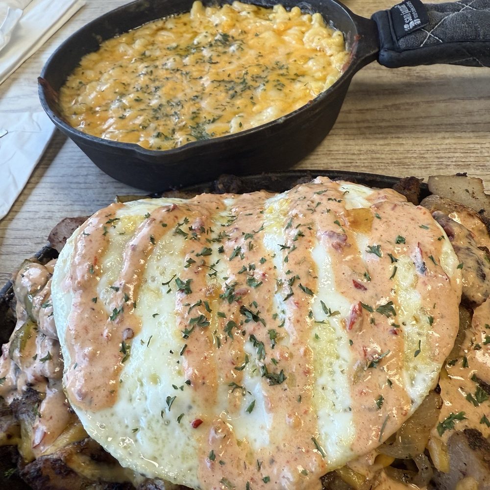 Steak Skillet, 5 cheese truffle macaroni Steak Skillet, 5 cheese truffle macaroni