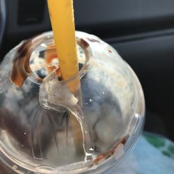 McDonald's - Plastic in my frappe, yum