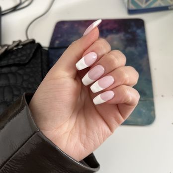 Enail - Extensions with French manicure - Nail Salons Near Me - New York, New York