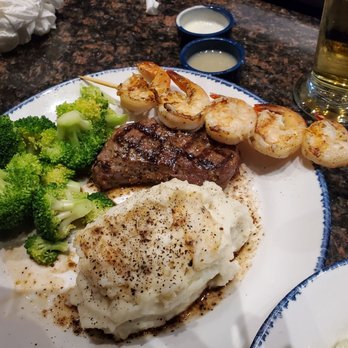 Red Lobster - This is the grilled shrimp and sirloin steak. It was great! - Seafood Near Me - Riverside, California Red Lobster - This is the grilled shrimp and sirloin steak. It was great! - Seafood Near Me - Riverside, California