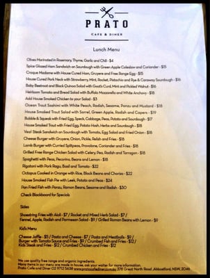 Menu photo 3 The Cove Dining Abbotsford, NSW Menu photo 3 The Cove Dining Abbotsford, NSW