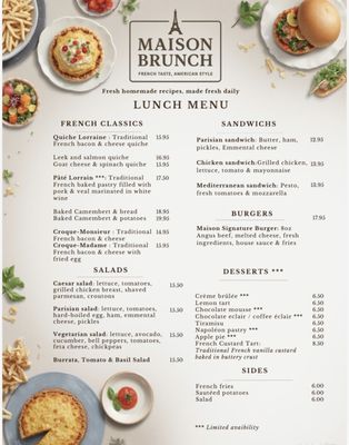Menu photo 2 Maison Brunch Boca Raton, FL