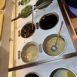 Complimentary sauce station