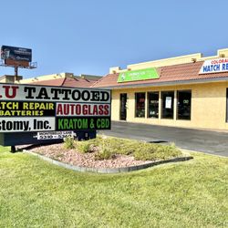 Laughing Lion Herbs - Sign outside our Colorado Springs Location! Kratom and CBD