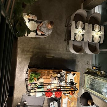 Da Barbara - View from 2nd floor down to 1st - Italian Near Me - Los Angeles, California
