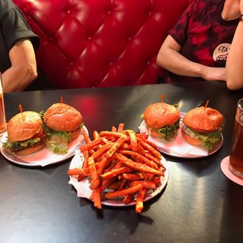 American Eat - Sliders and sweet potato fries...with some local Tucson beer. - Food Court Near Me - Tucson, Arizona American Eat - Sliders and sweet potato fries...with some local Tucson beer. - Food Court Near Me - Tucson, Arizona