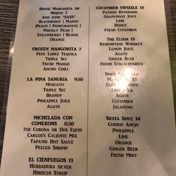 Pescado Borracho - Cocktail menu. - Mexican Near Me - Gilbert, Arizona Pescado Borracho - Cocktail menu. - Mexican Near Me - Gilbert, Arizona