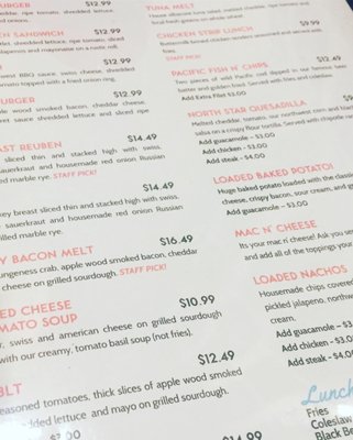 Menu photo 7 North Star Diner Seattle, WA Menu photo 7 North Star Diner Seattle, WA