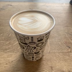 Vibrant Coffee Roasters & Bakery - Irish latte with almond and mocha sauces