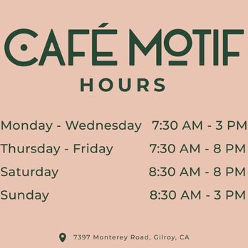 Cafe Motif - Coffee & Tea Near Me - Gilroy, California Cafe Motif - Coffee & Tea Near Me - Gilroy, California