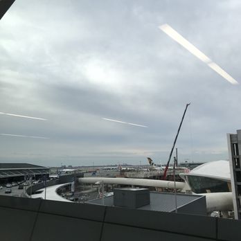AirTrain JFK - More views outside the baggage claim area from the second floor - Train Stations Near Me