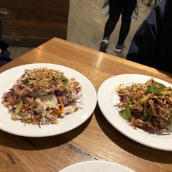Vietnam House - Vietnamese Prawn and Chicken Salad (Left), Thai Beef Salad (Right)