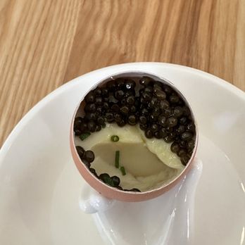 I Egg You - Egg custard, daurenki caviar and chives  @davideatsdc - Breakfast & Brunch Near Me - Washington, DC, District of Columbia