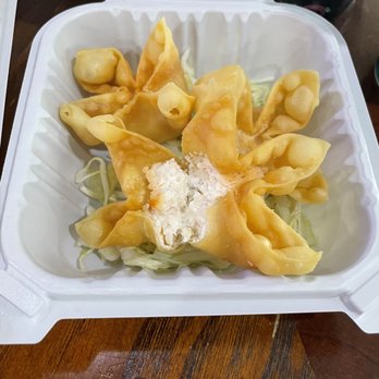 Ono Hawaiian BBQ - Inside the Crab Rangoon. - Hawaiian Near Me - Alhambra, California Ono Hawaiian BBQ - Inside the Crab Rangoon. - Hawaiian Near Me - Alhambra, California