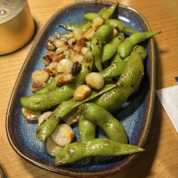 Dos Mundos - Spicy Garlic Edamame - Peruvian Near Me - Simpsonville, Kentucky Dos Mundos - Spicy Garlic Edamame - Peruvian Near Me - Simpsonville, Kentucky
