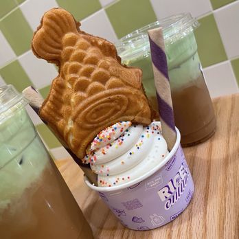 Rice Culture - Lychee Ice Cream and Pandan Latte - Desserts Near Me - Chantilly, Virginia