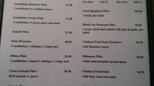 Menu photo 6 L & S Mexican Restaurant Luling, TX