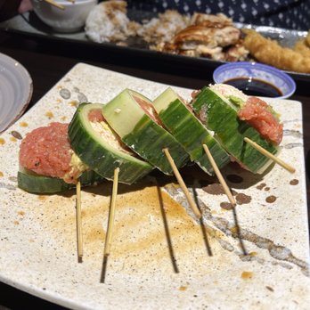 Joyce's Sushi - Moon River, wrapped in cucumber, each roll is at least three bites - Japanese Near Me - Rancho Mirage, California Joyce's Sushi - Moon River, wrapped in cucumber, each roll is at least three bites - Japanese Near Me - Rancho Mirage, California