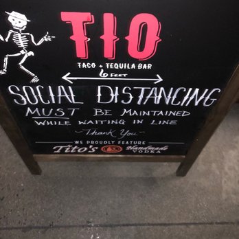 Tio Taco + Tequila Bar - Sign at the front upon checkin - Mexican Near Me - Edison, New Jersey