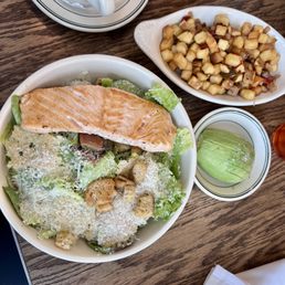 Caesar salad with grilled salmon Caesar salad with grilled salmon